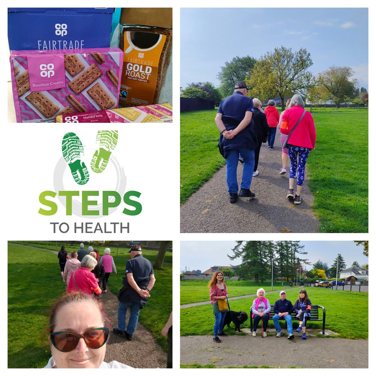 For #MentalHealthAwarenessWeek & #GreenHealthWeek I went on a Steps to Health walk around Dawson Park with people from Duntrune Community Garden, @PathsforAll @DVVAscot, @DundeeCouncil and @NHSTayside

@CindyMo34072747 @coopuk #BroughtyFerry #Dundee #thecoopway #beingcoop