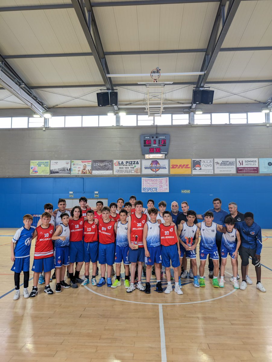 Avui s'ha disputat la final CT U14 Infantil Masculí Nivell " B" a <a href="/AjTorrefarrera/">AjTorrefarrera</a>
Enhorabona <a href="/CBTorrefarrera/">C.B. Torrefarrera</a>
CB Torrefarrera 69 - CB Mollerussa 37