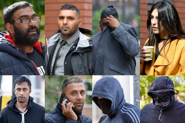 It’s still happening, all the action has moved to the taxis and pizza parlours Iftikar Ali, Manzoor Akhtar, Basharat Hussain, Fehreen Rafiq, Mohammed Sajjad, Banaris Hussain, Umar Zaman, Mohammed Arif, and Samuel Fikru and a 42-year-old man deny all charges. Opening the trial