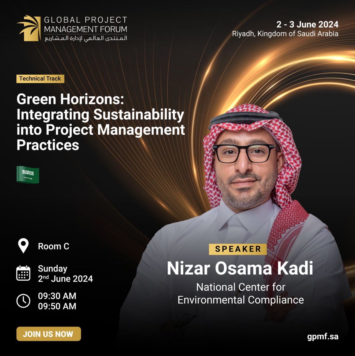 I am super excited and honoured to announce that I have been invited as a Speaker to the Global Project Management Forum المنتدى العالمي لإدارة المشاريع in Riyadh, Saudi Arabia on 1st June 2024. I will be speaking on the topic "Green Horizons: Integrating Sustainability into