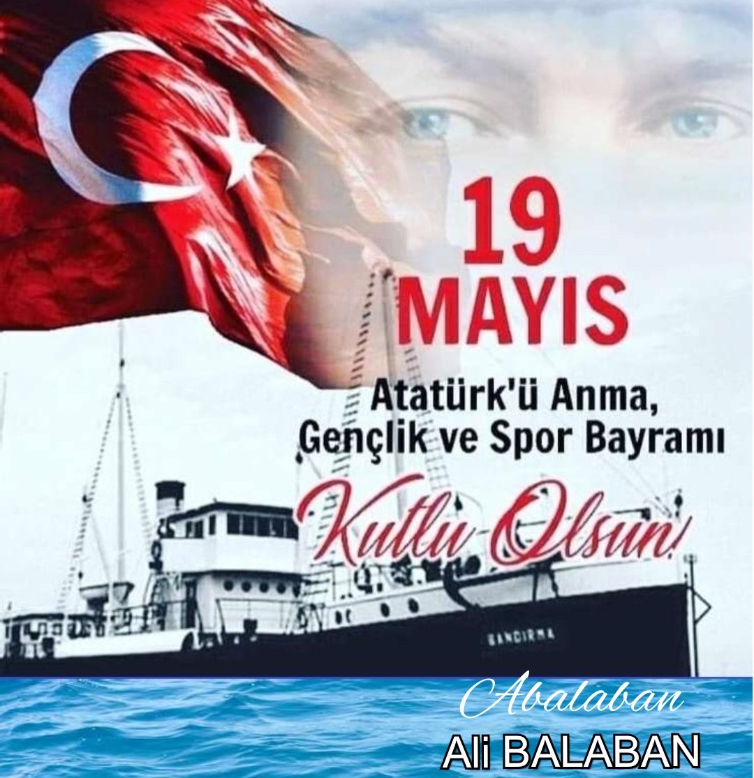 19 Mayıs Atatürk'ü Anma Gençlik ve Spor Bayramı kutlu olsun
