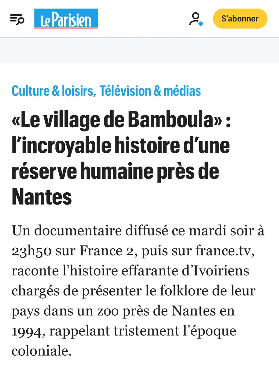 1994 il y’avait des zoo humains en France.