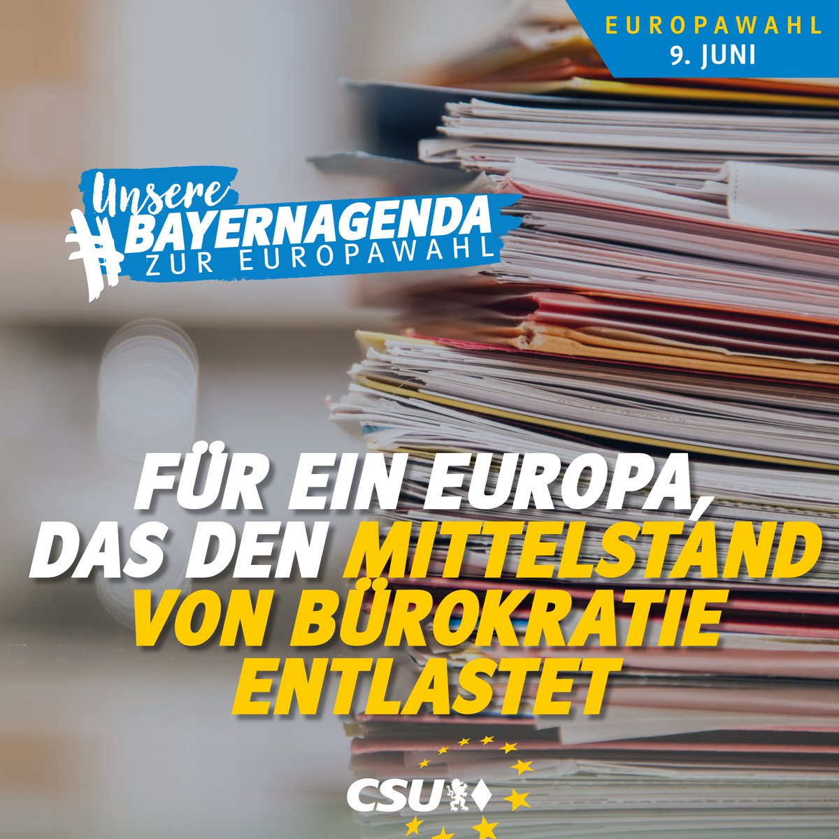 Die Grundlage des bayerischen Wohlstandes sind unsere erfolgreichen Mittelständler. Als CSU treten wir seit jeher für unternehmerische Freiheit statt bürokratischer Staatswirtschaft ein. Statt immer neuer Belastungen aus Europa braucht unser #Mittelstand Entlastungen. Nach dem