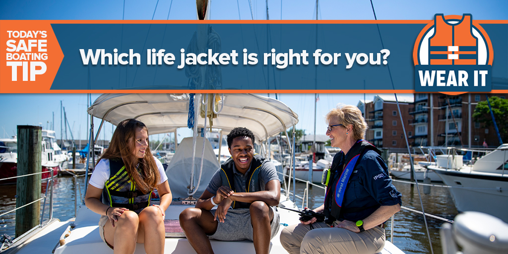 Be sure everyone wears a U.S. Coast Guard approved, properly fitting life jacket while boating. #safeboating @BoatingCampaign