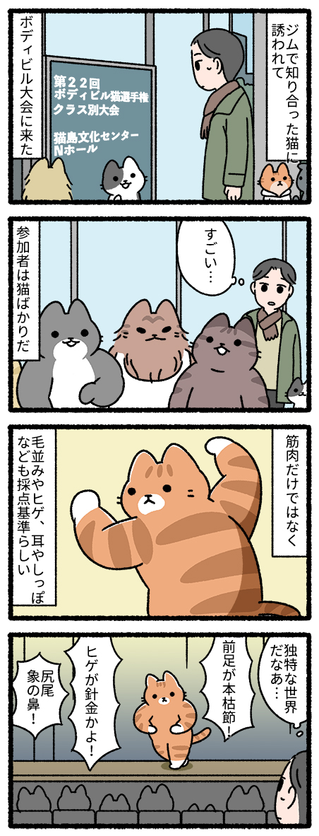 マッチョ猫 #ねこのおしごと 