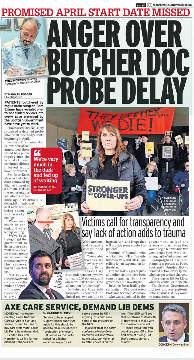 Lack of action adds to victims trauma! 💔 Whether this be the one to one clinical reviews or answers from the Crown and action from @PoliceScotland We will never be silenced! Protest number 7! @graeme_from_IT @ziggy6769 @SteveSayersOne @AgentP22 @markthehibby @LouiseSlorance