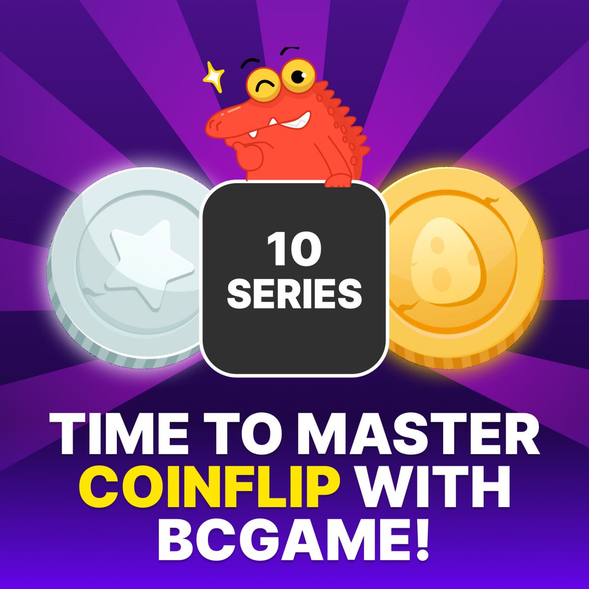 🌕 Time to master CoinFlip with #BCGAME! 🪙 Toss a coin 5-10 times, record the video with close-ups of the outcomes, and share in your reply. Let’s count those heads and tails! 10 lucky winners will snag a surprise reward! Don’t forget to include UID in your reply! #coinflip
