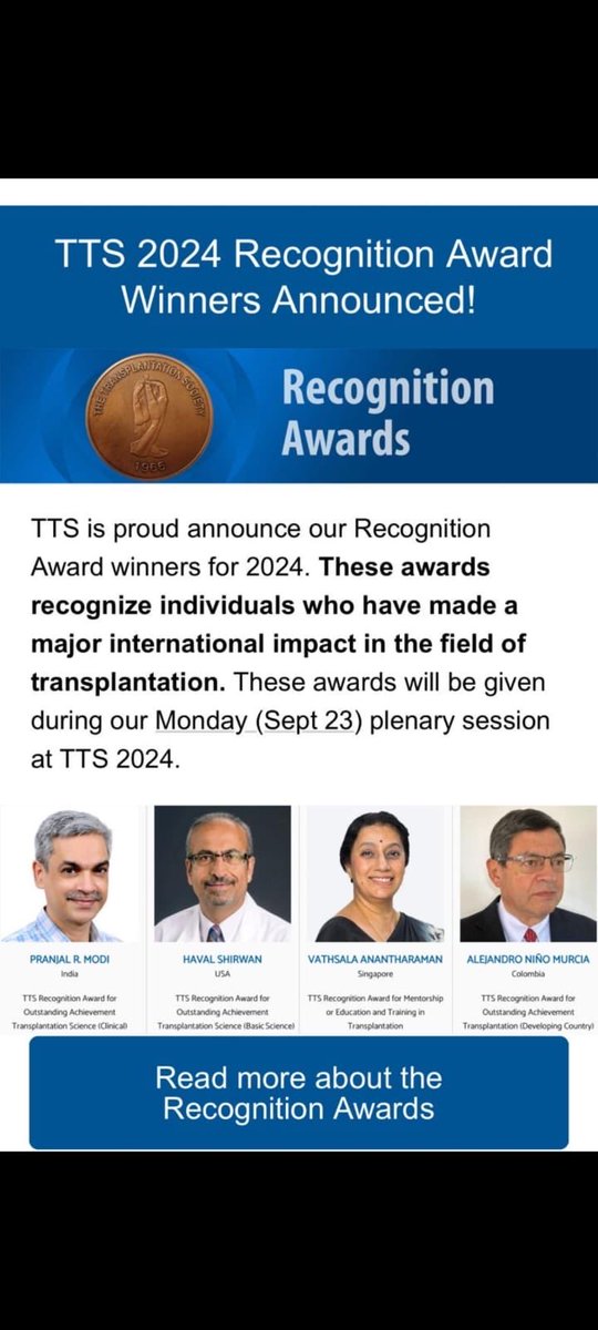 ISOT congratulates Dr. Pranjal Modi and All Winners for TTS 2024 Recognition Award ⁦@ttsorg⁩ ⁦@GujaratSotto⁩ ⁦@ikdrc_ahm⁩