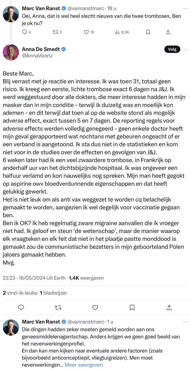 Hieronder zie je waarom er een onderrapportage is van bijwerkingen (van coronavaccins) in 🇧🇪. Ze worden vaak niet gemeld omdat het tijd vergt van de artsen en omdat ze niet 100% zeker zijn dat het om een bijwerking gaat. Doe de melding als patiënt daarom steeds zelf via: