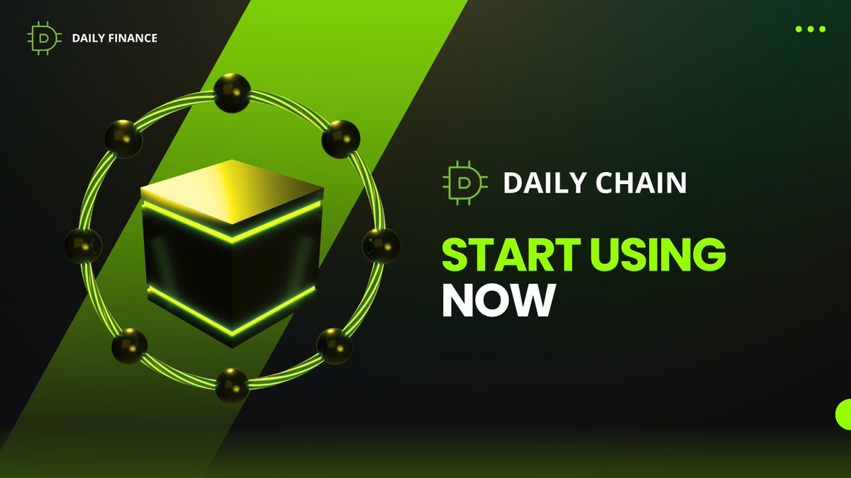 Try #DailyChain Testnet for new dApps and #DeFi projects 👨‍💻

Earn 10 #DLY daily by joining our testnet🤑

🚀 Fast transactions, low fees, innovative solutions! 
🔒 Secure &amp; decentralized.
💡 More info: dailychain.org