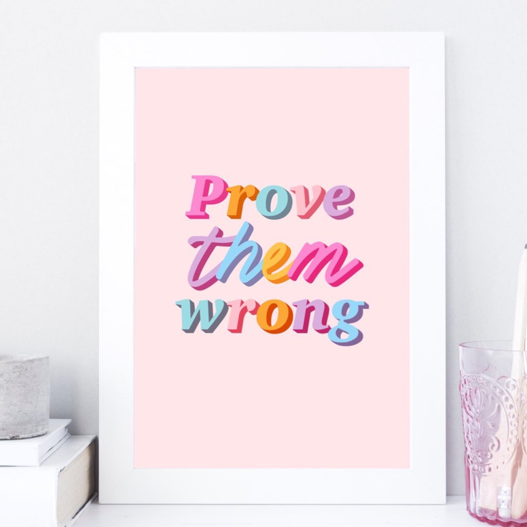Prove Them Wrong Art Print 💙🩷💛 #UKGiftHour #UKGiftAM #positivity #handmade #etsyuk #etsyshop #giftideas #shopsmalluk #shopindie heatherwdesigns.etsy.com/listing/171628…