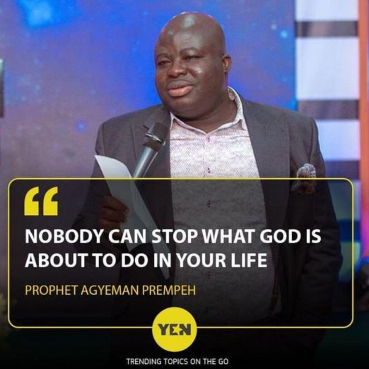 'You’re a winner in Jesus' name'. - Prophet Akwasi Agyeman Prempeh Photo by Prophet Akwasi Agyeman Prempeh (Facebook)