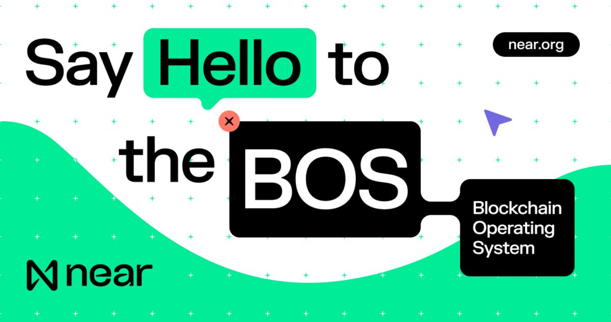 Excited😀 to dive 🪂 into BOS on NEAR! 
Let's explore what BOS 👇
Blockchain Operating System(BOS) is designed to streamline decentralized application (dApp) development and operation. It offers a unified environment to manage smart contracts, storage and front-end applications.