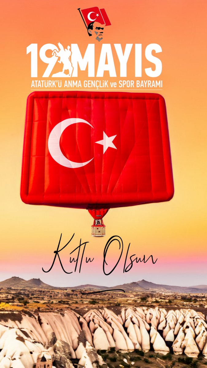 19 Mayıs Atatürk’ü Anma, Gençlik ve Spor Bayramı kutlu olsun. Geleceğimizin teminatı gençlerimize armağan olsun.