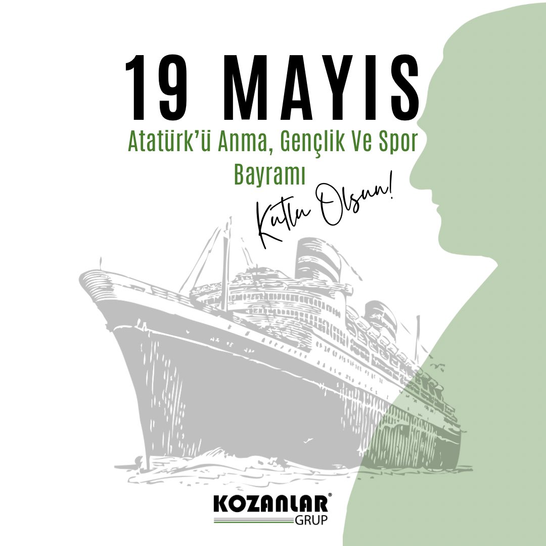 19 Mayıs Atatürk’ü Anma, Gençlik ve Spor Bayramı Kutlu Olsun ! 
.
.
.
.
.
.
#kozanlar #kozanlargrup #19mayısatatürküanmagençlikvesporbayramı