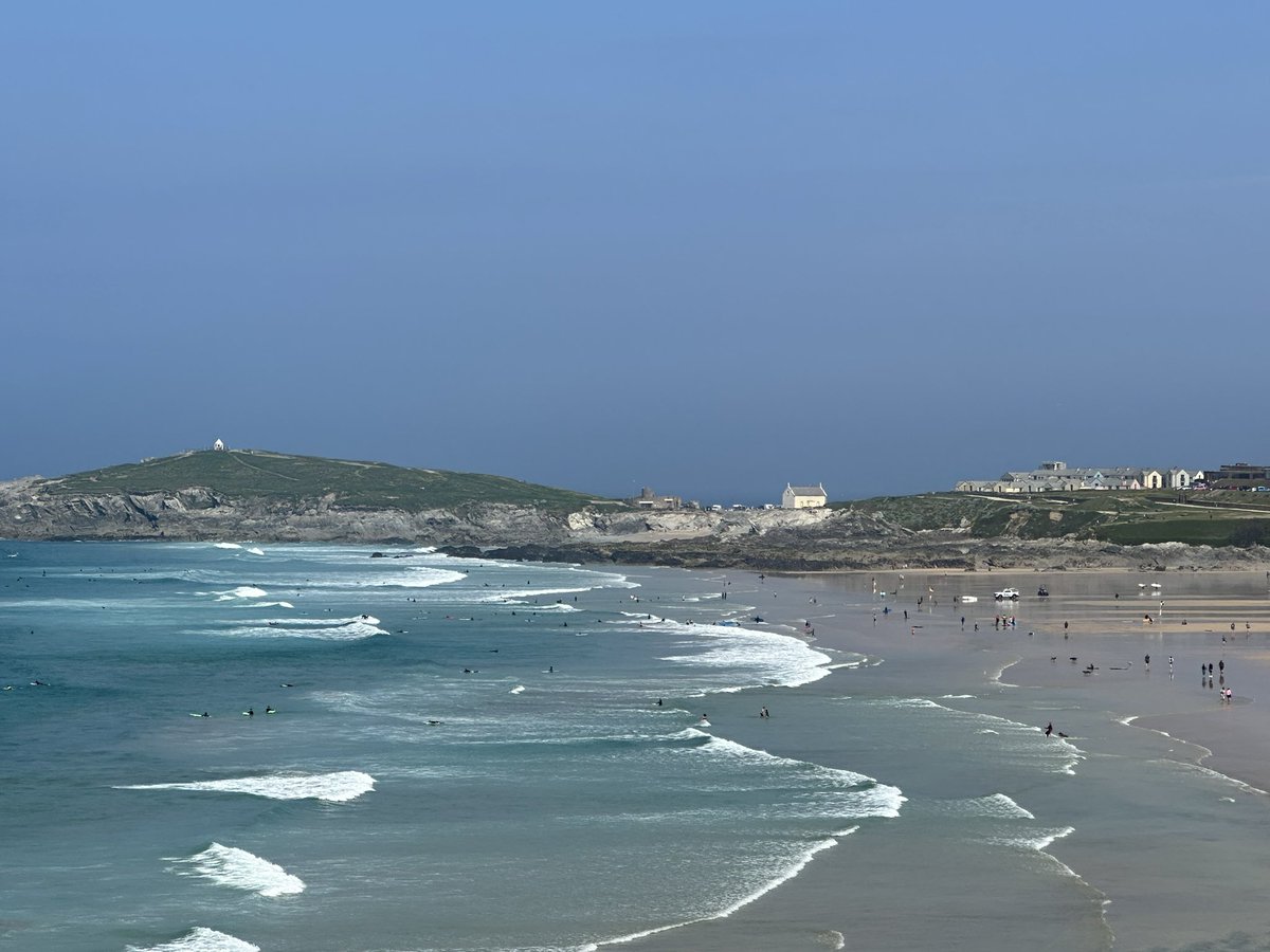 A room with a view, ours for the last week, Fistral Beach Cornwall, superb.