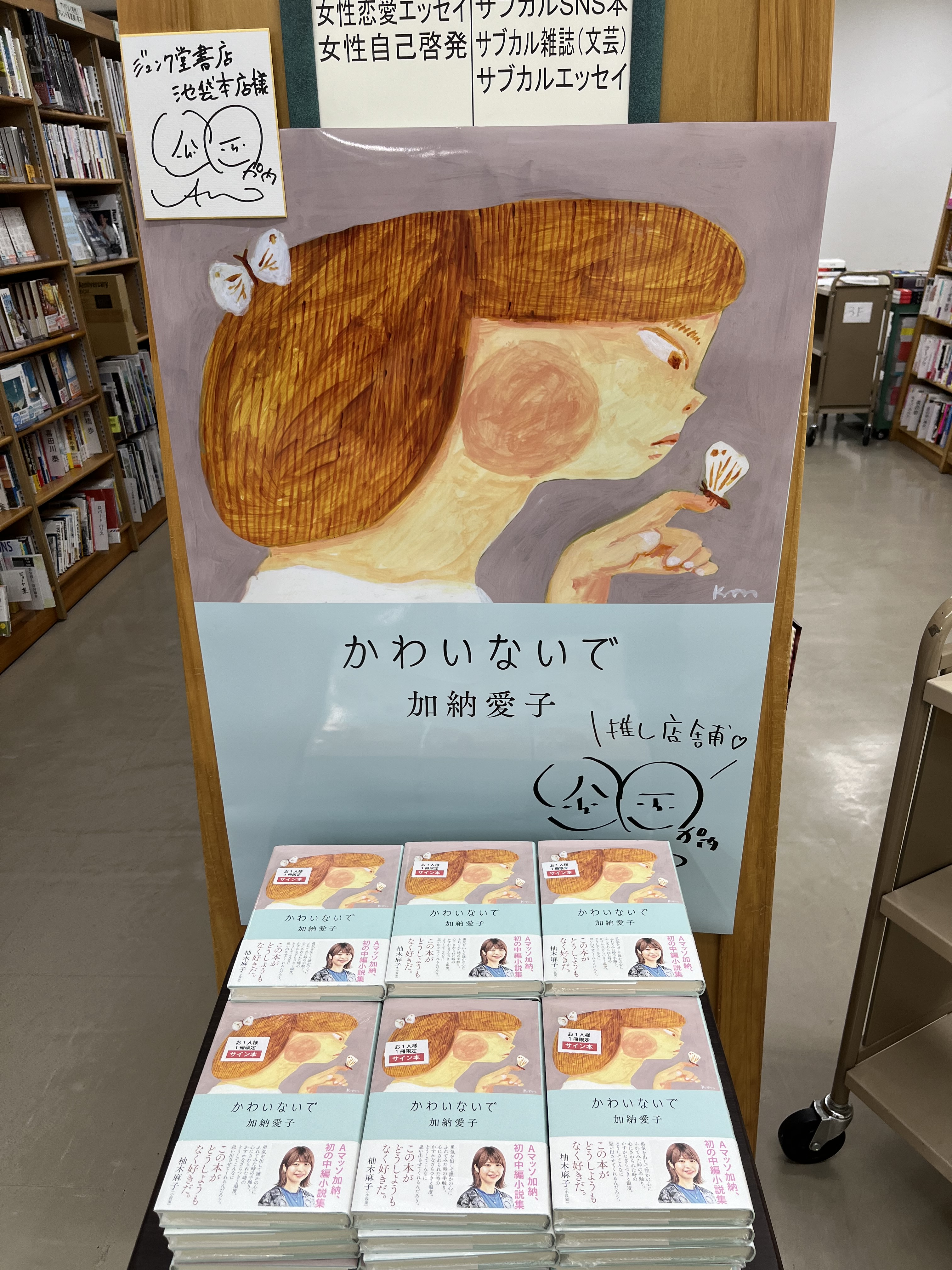 Aマッソ　加納愛子　サイン本 加納愛子 サイン本 直筆サイン サイン イルカも泳ぐわい Aマッソ