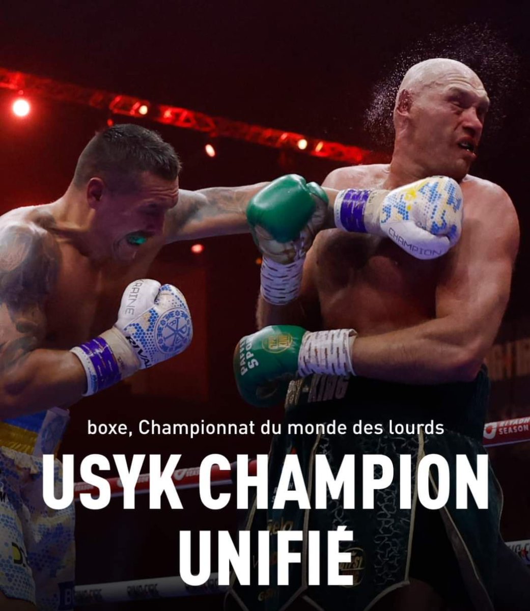 🥊 Oleksandr Usyk s'est imposé sur décision partagée face à Tyson Fury. Le boxeur ukrainien devient ainsi le champion incontesté des poids lourds, une première depuis 25 ans.🏆 #YellowBetCG #Boxe #UsykVsFury #ChampionDesPoidsLourds #NouvelleÈre #BoxingHistory