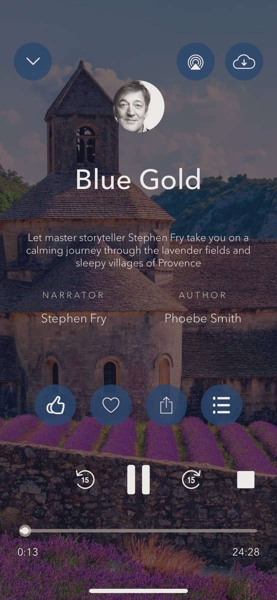 You’d love your work narrated by #Zevlor or #Omeluum but you’re unsure what makes a perfect sleep story? 

Here is the best I’ve ever heard and the inspiration for me to narrate them myself. #StephenFry transports you to the lavender fields of Provence!

calm.com/player/nNpBWr7…