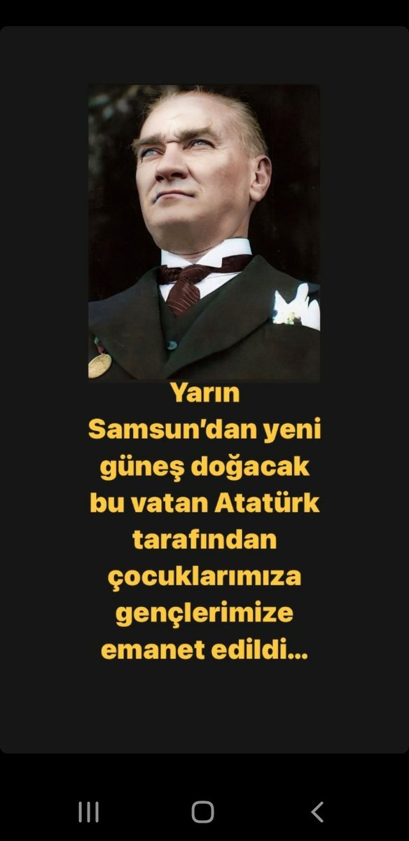 Erginyi50596331's tweet photo. 19mayıs 1919 Ulu Önder Gazi Mustafa Kemal Ataturk'ün samsuna çıkışının 105.yılı kutlu olsun. 
#19mayıs1919
Bütün umudum genişliktedir. https://t.co/VMr85UvxzI