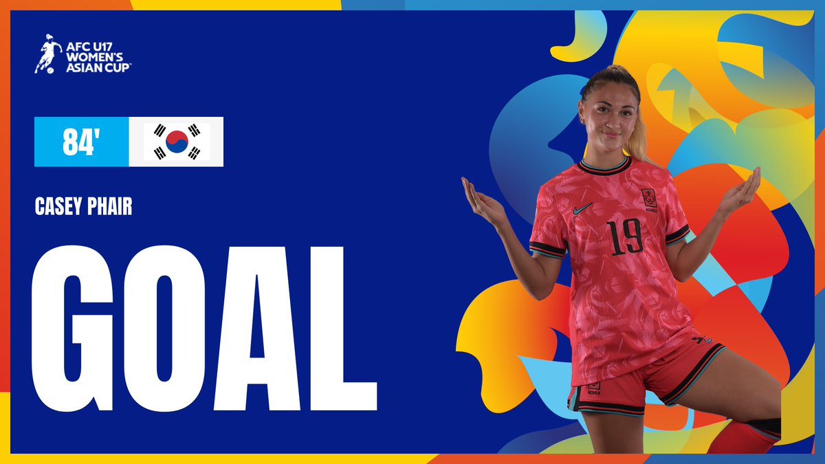 ⚽ GOAL | 🇨🇳 China PR 1️⃣-2️⃣ Korea Republic 🇰🇷 Casey Phair reacts quickly to reclaim the lead! 📺 Watch Live: gtly.to/0wUF3L0uo #U17WAC | #CHNvKOR