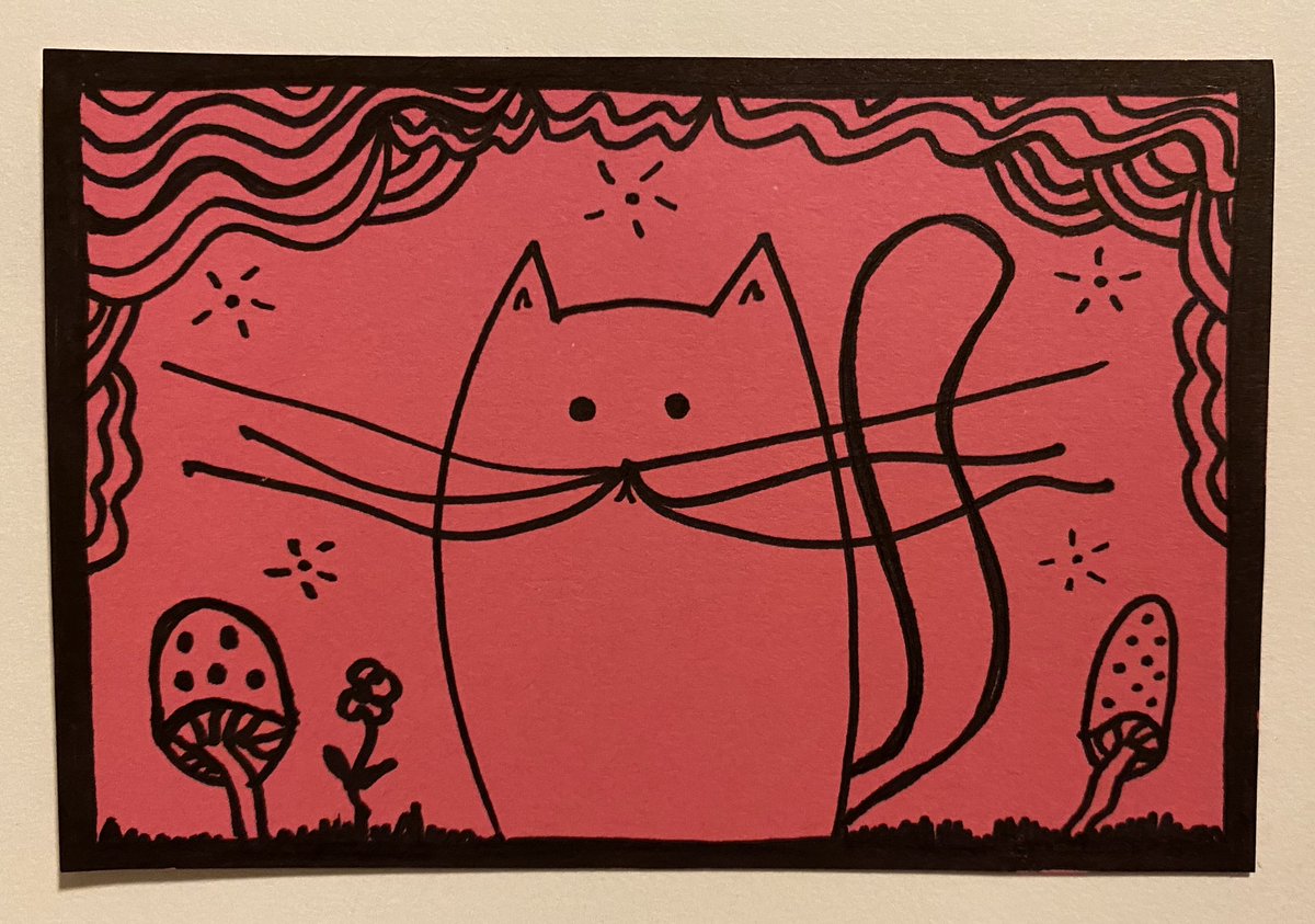 Everyday automatic #152
 
5/18/24

“Sick Meows”

sharpie; handcut cardstock