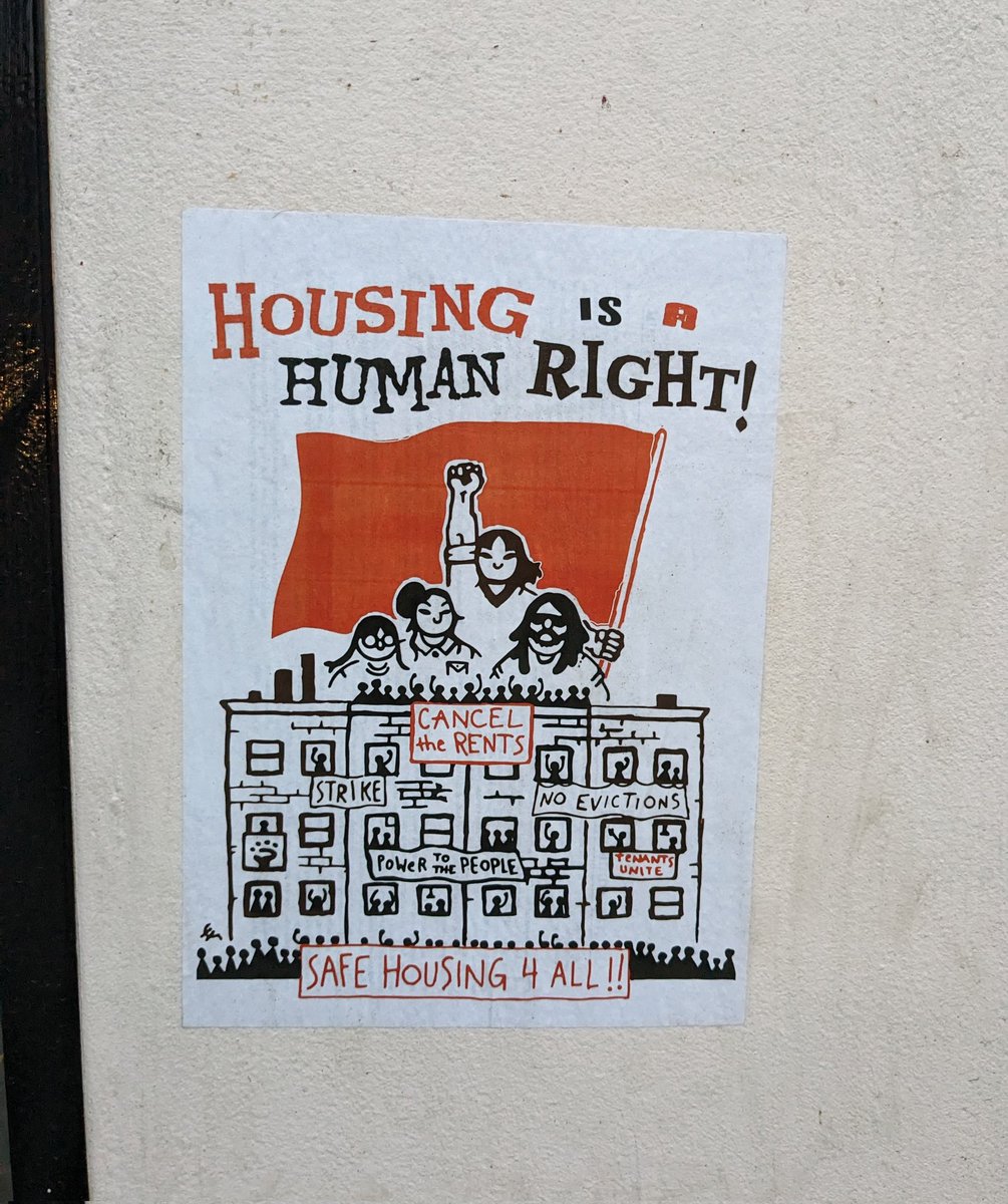 'Housing is a Human Right' Poster seen in Sydney