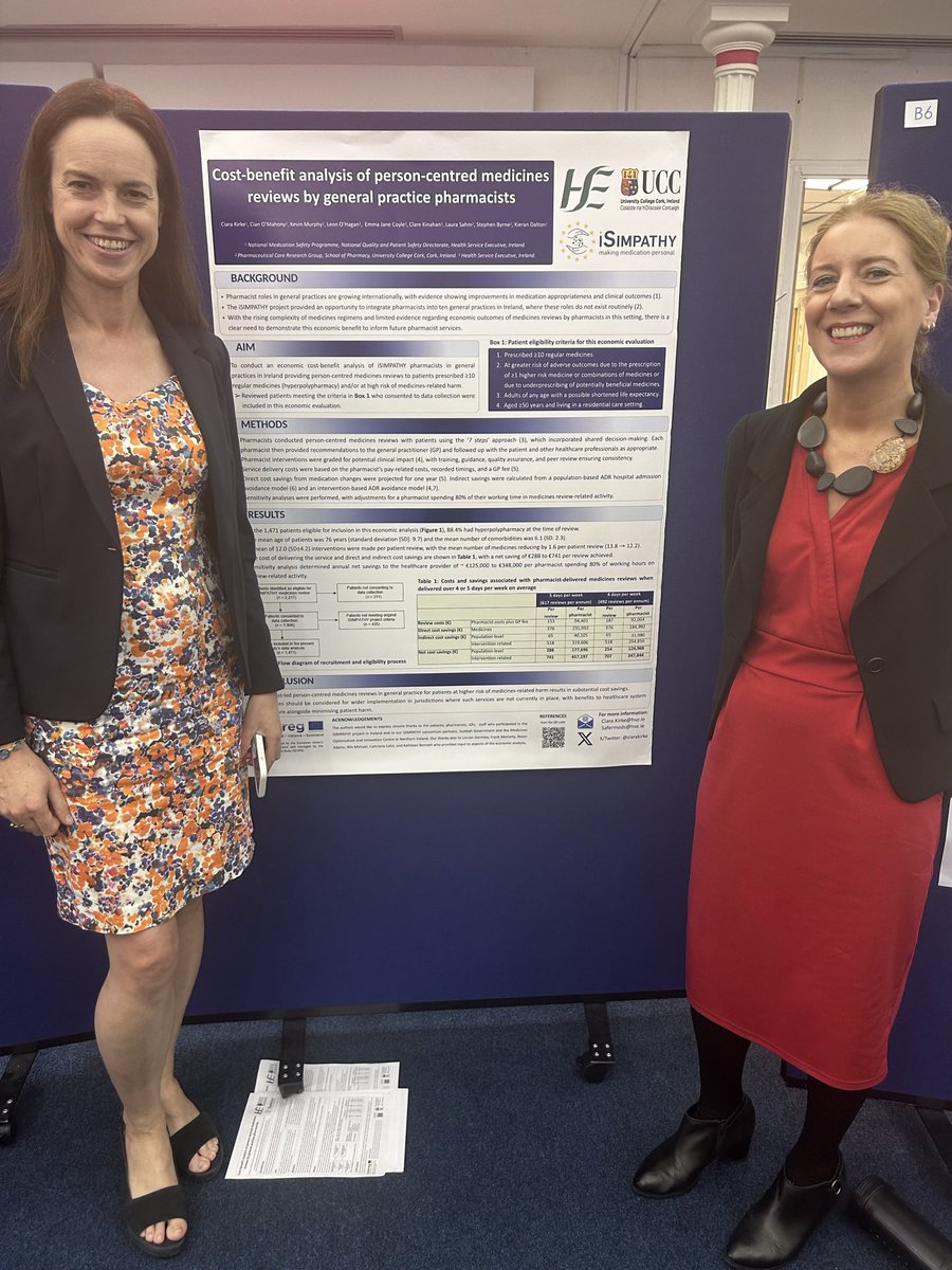 Really enjoyed hearing about the @iSIMPATHY project from @ciarakirke and colleagues at #PRIMM24 and proud to see such strong @Pharmacy_UCC involvement from an Irish perspective @kierandalton99 @caoimheen @LauraJSahm @StephenUCCPharm - looking forward to seeing next steps!