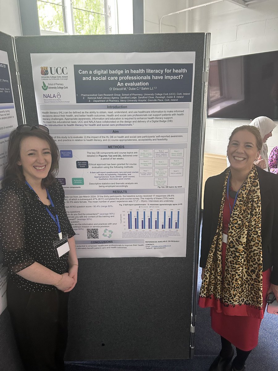 Thank you #PRIMM24 for the opportunity to present findings from our Health Literacy Digital Badge @LauraJSahm and the baseline results of our paracetamol sales survey @NSRFIreland @car_daly @pcdodd the second round of which is now open!