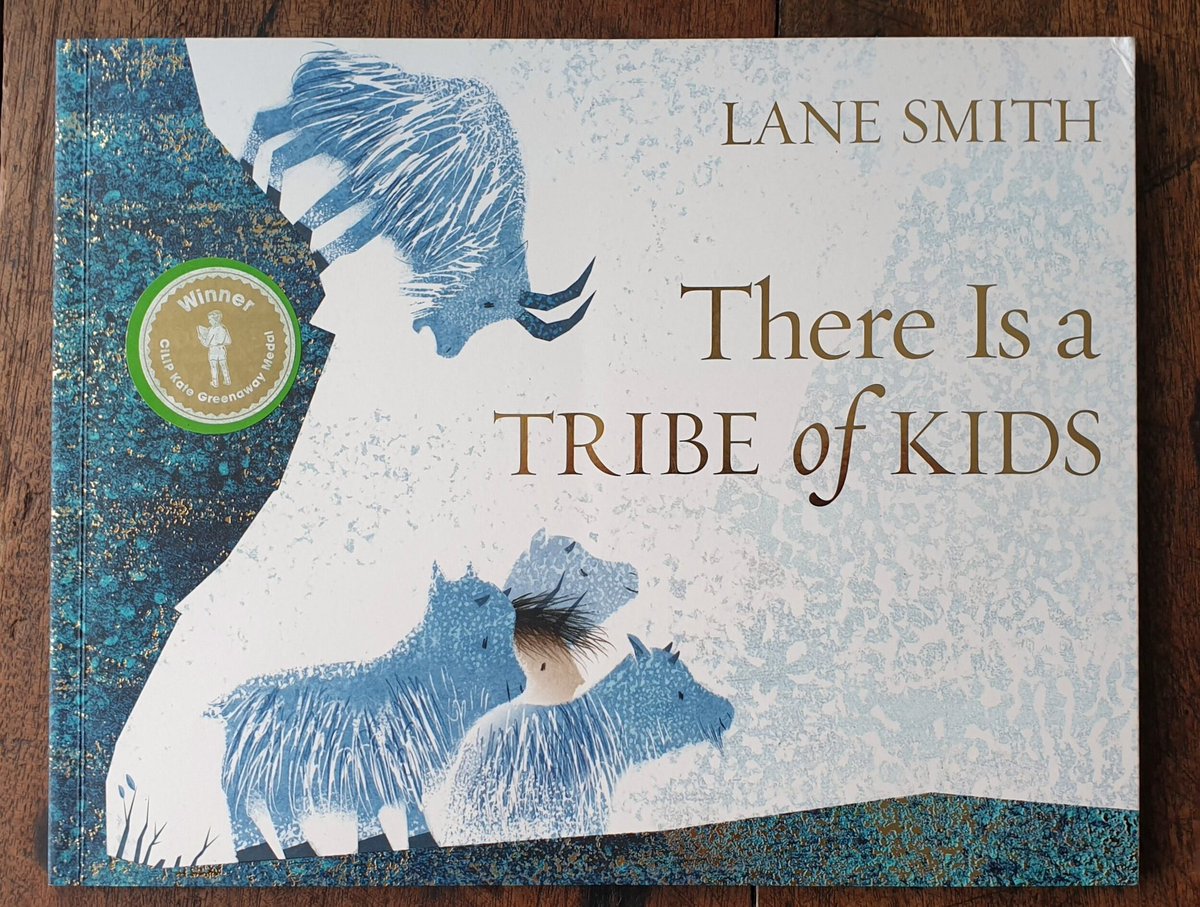 32 days until the #YotoCarnegies24 awards. Today’s illustration medal book I’m highlighting is the 2017 winner. There is a Tribe of Kids illustrated by Lane Smith @CarnegieMedals @CILIPinfo