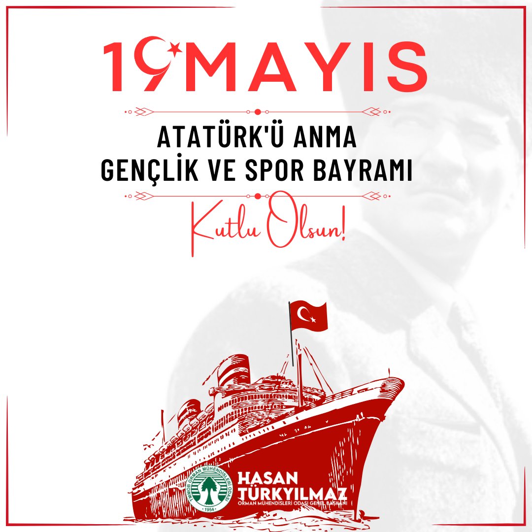 Gençlerin gücüne inananların ve Geleceğimizi aydınlatacak gençlerimizin “Atatürk'ü Anma Gençlik ve Spor Bayramı” kutlu olsun. 🇹🇷