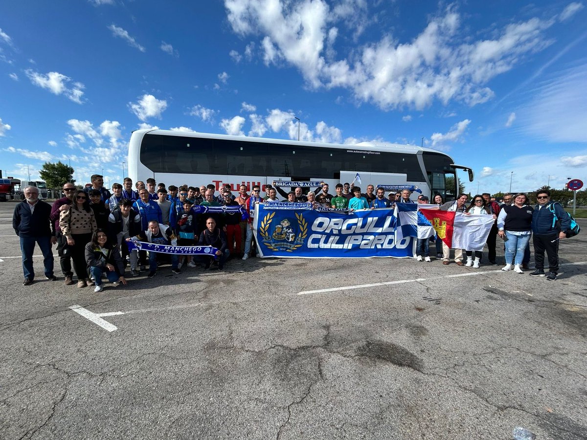 ☀️ ¡El bus mancheguista en camino a tierras asturianas!

🚎 Auspicia Baltransa y Unione Movilidad ¡Apoyemos a quienes nos apoyan! 

#AupaManchego 🤍💙