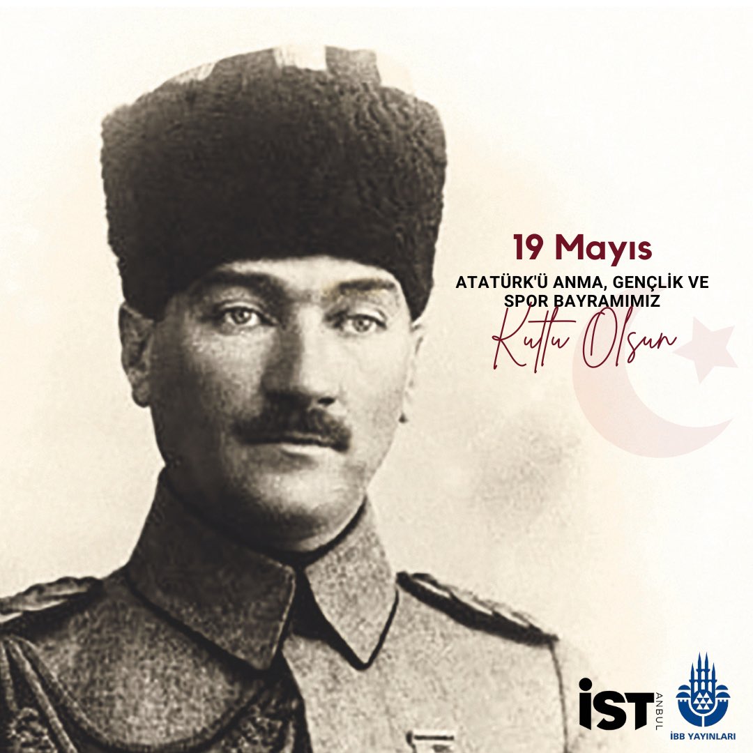 19 Mayıs Atatürk’ü Anma, Gençlik ve Spor Bayramımız kutlu olsun!

#19mayıs1919 #19mayıs #AtatürküAnmaGençlikveSporBayramı #ibb #ibbyayınları