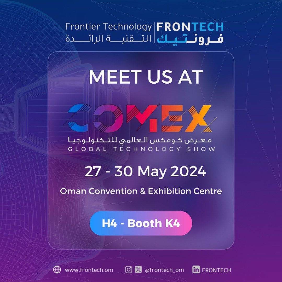 FRONTECH (@frontech_om) on Twitter photo We’re thrilled to announce our participation <a href="/comexglobalex/">COMEX: Global Technology Show</a> in its 33rd edition , where innovation meets action! ✨ Join us on this exciting journey as we pave the way for a brighter future. We’re thrilled to announce our participation <a href="/comexglobalex/">COMEX: Global Technology Show</a> in its 33rd edition , where innovation meets action! ✨ Join us on this exciting journey as we pave the way for a brighter future.