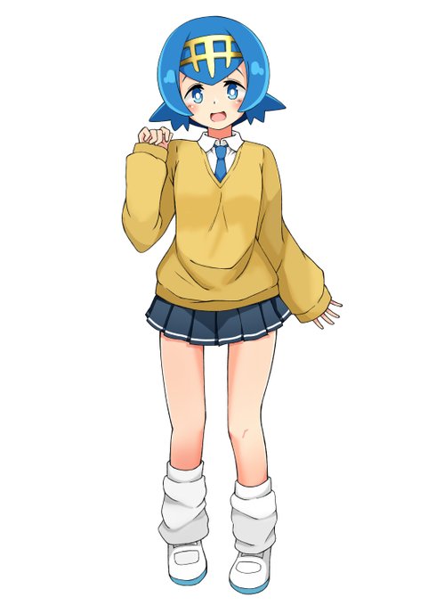 制服のスイレン描いてる 