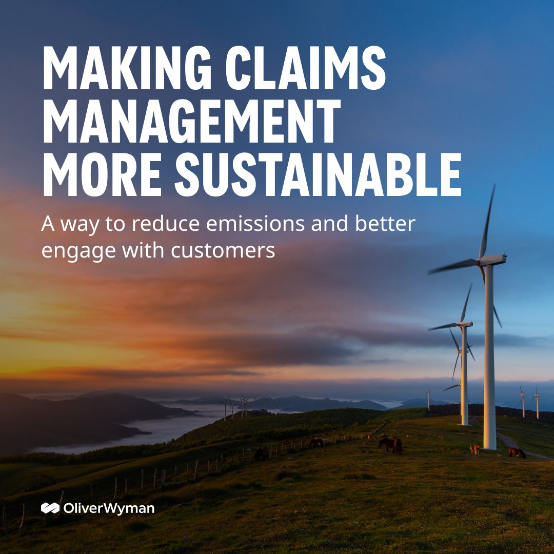 How can insurers integrate sustainability into their claims management strategy? When done well, this can support wider corporate sustainability ambitions, help to better engage customers, and create differentiation in the industry. Read more > owy.mn/3QO1Y73 #Insurance
