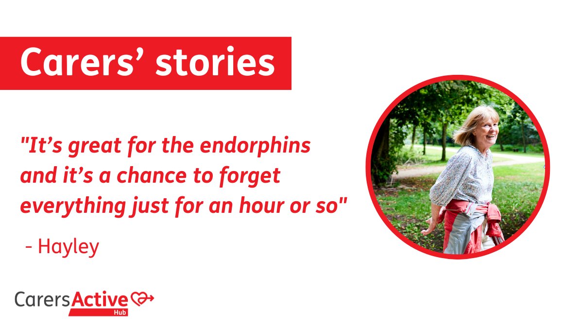#MentalHealthAwarenessWeek is coming to an end but supporting carers’ health and wellbeing is as important to us as ever. We have loads of great activities on our Carers Active Hub to increase your activity levels and look after yourself: carersuk.org/help-and-advic…