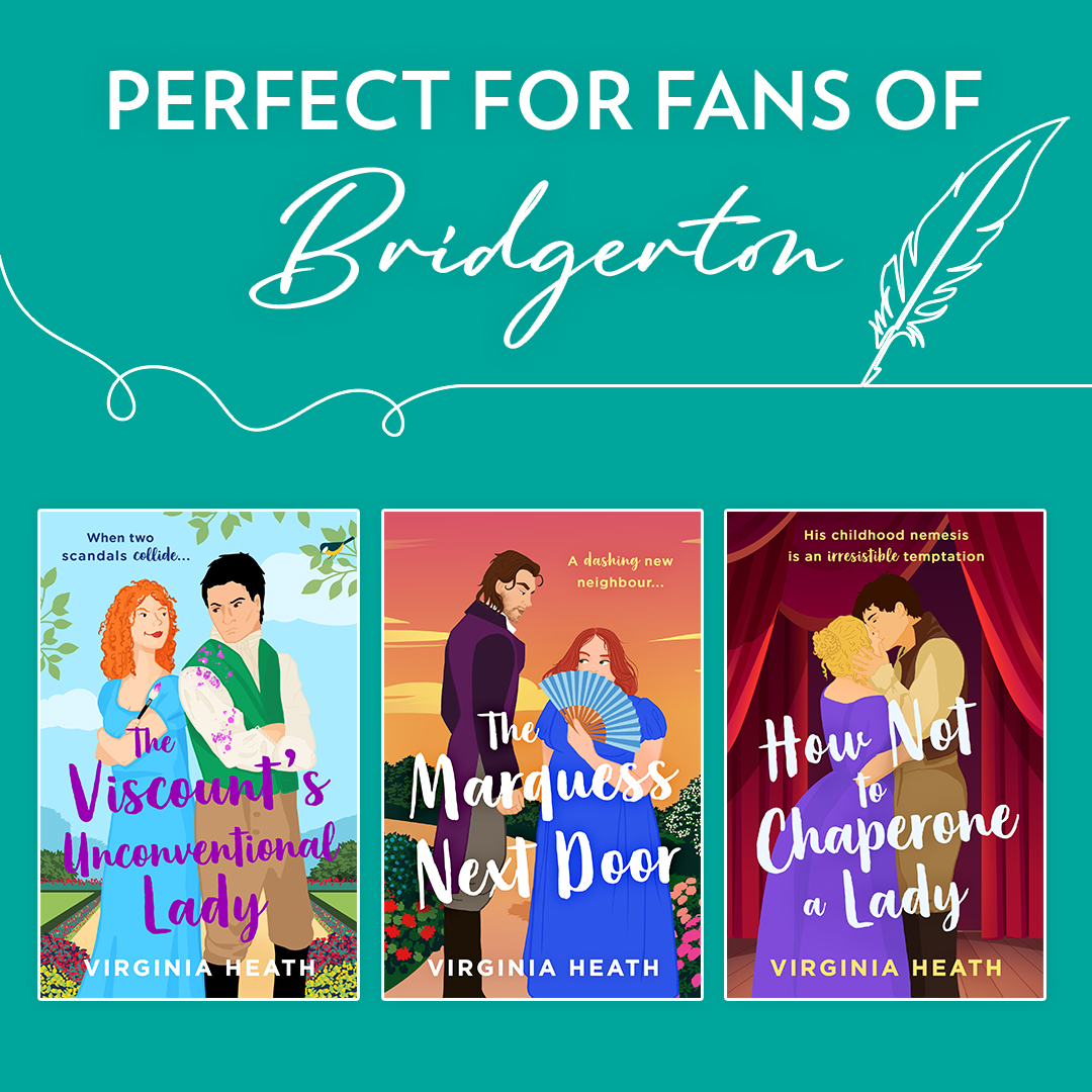 If you've binge-watched #BridgertonS3 and need more Regency romance, check out these 7 captivating reads by @virginiaheath 🐝🌼 With charm, loveable characters, and just the right amount of steam, they're perfect for filling the void 💚 ➡️ ow.ly/ZlRo50RJvxH