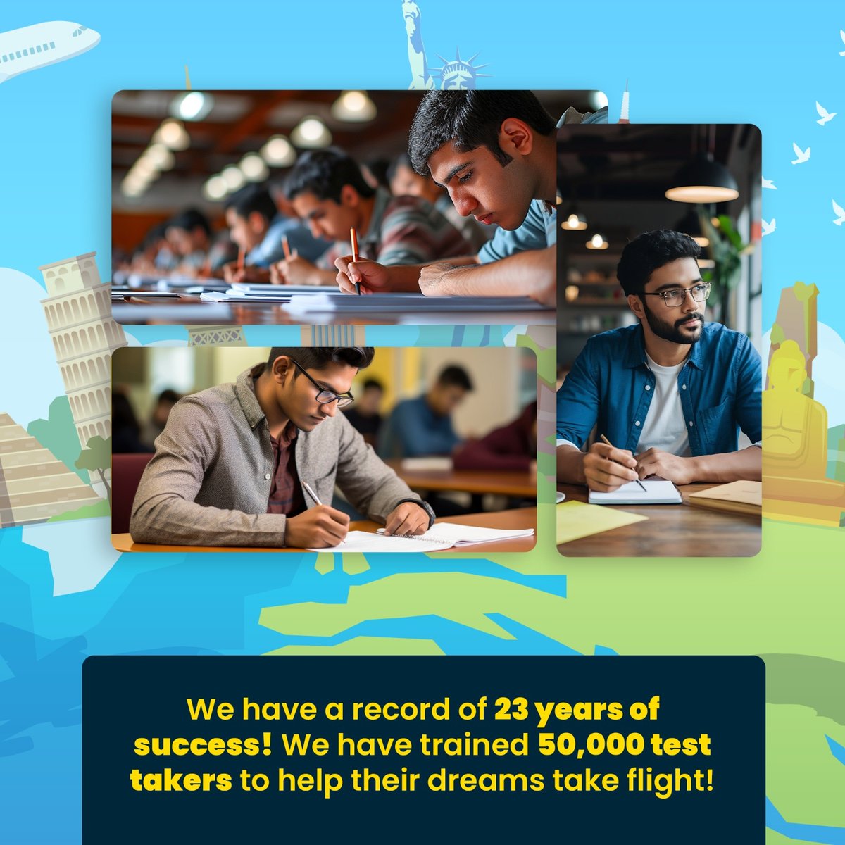 1stacademy's tweet image. With a success record of 23 years, we have helped 50000 test takers ace their exams!
.
#firstacademy #academy #ameerepet #madhapur #23yearsoflegacy #expertguidance #bestinstitue #institue #Studyabroad #education #educationalconsultancy #brightfuture #enollnow #enroll #sm4dm