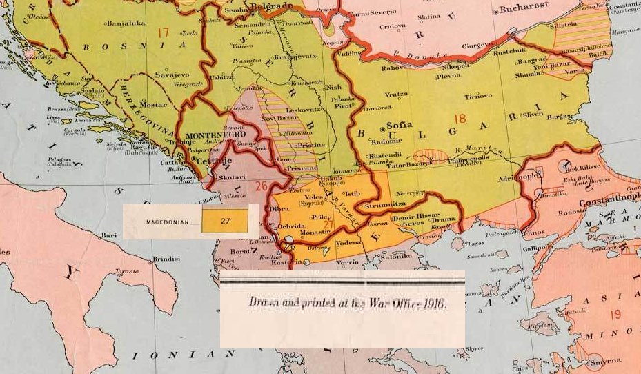 A. The borders of the ancient kingdom are irrelevant to the discussion and changed over time B. Even so ethnic Macedonians lived there until the 1950s, Pella the ancient capital was entirely Slavic and called Postol C. state is 100% withing the geographic region of Macedonia