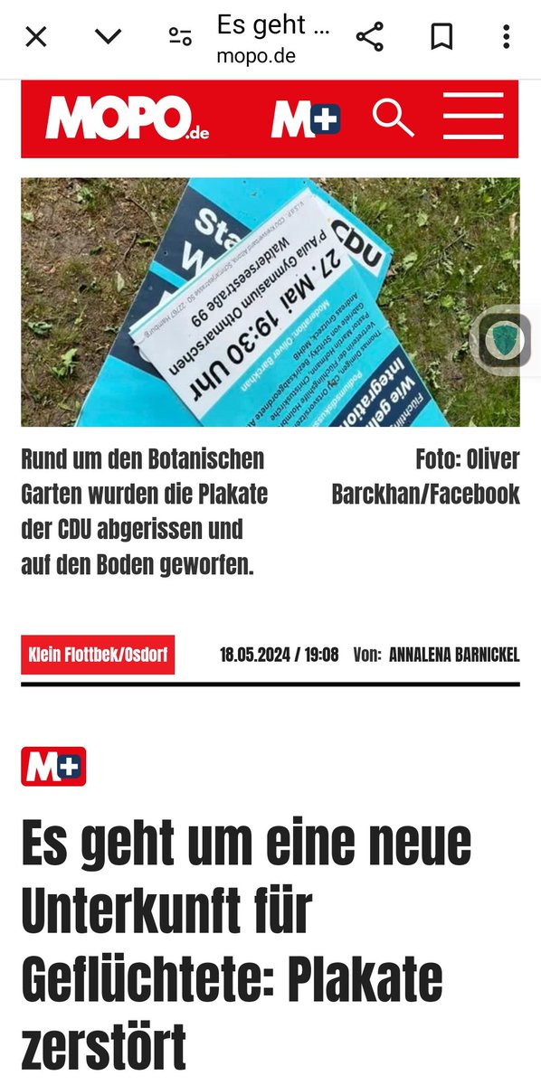'Darauf gedruckt: Der Hinweis auf eine Podiumsdiskussion zu dem Thema, wie die Integration von Flüchtlingen in Hamburgs Westen gelingen kann.'

.
