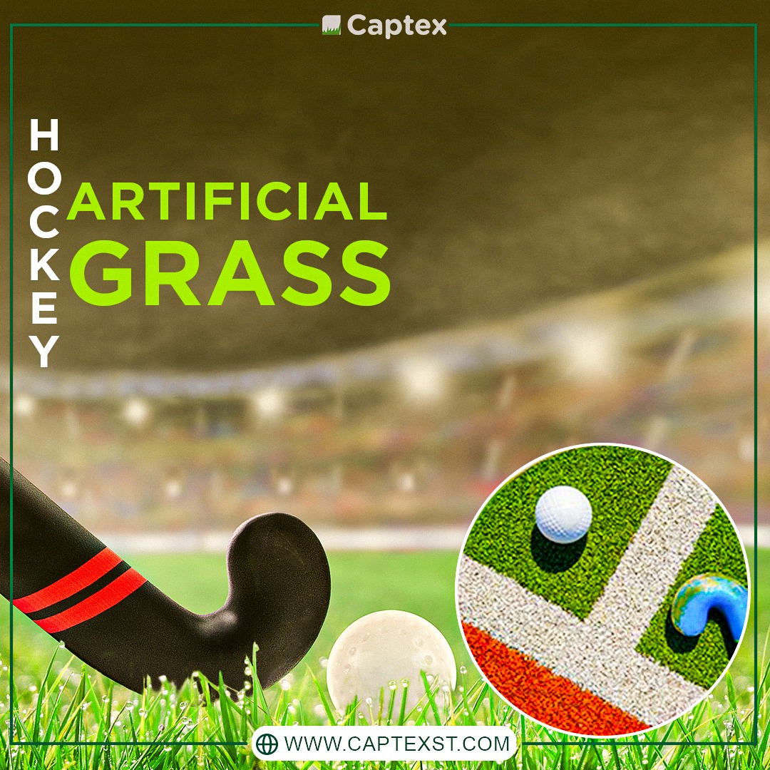 So you can play hockey while you are comfortable 😉
Captex provides you with the best types of artificial grass
Now you will not need traditional natural grass
Artificial grass is the most appropriate solution and saves efforts 
lnkd.in/dPNW4kSf 
captexst.com