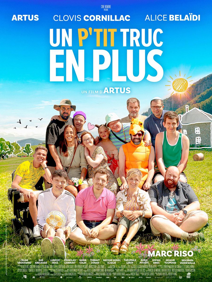 #unptittrucenplus : une comédie bienveillante, drôle, émouvante et nous aussi on a envie de connaître tout le groupe . Bravo pour cet excellent moment .