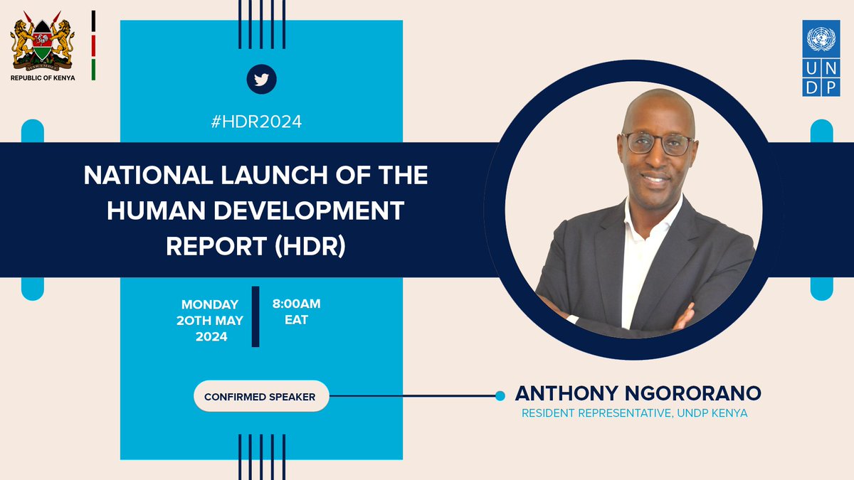 📣Save the date 📣 Join our Res.Rep @ANgororano and other special guests at the national launch of @UNDP's #HDR2024 for a conversation on breaking the gridlock: reimagining cooperation in a polarized world. #HumanDev 📅 20 May 🕐 8:00 EAT 📍 Join here: youtube.com/watch?v=vkUcrZ…
