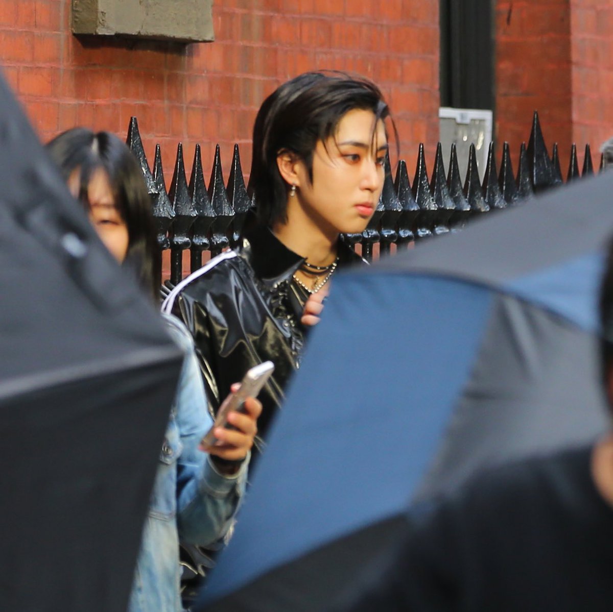 stray kids filming a music video in soho, new york!