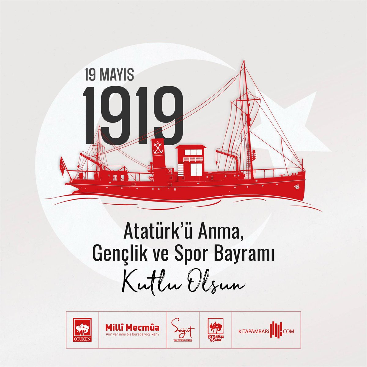 19 Mayıs Atatürk'ü Anma, Gençlik ve Spor Bayramımız kutlu olsun! 

#ÖtükenNeşriyat