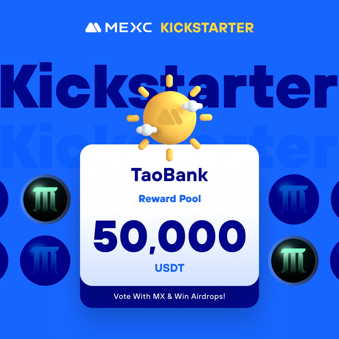.@taobnk, a decentralized borrowing protocol that allows users to draw interest-free loans against wTAO, is coming to #MEXCKickstarter 🚀

🗳Vote with $MX to share massive airdrops
📈 $TBANK/USDT Trading: 2024-05-20 15:00 (UTC)

Details: mexc.com/support/articl…