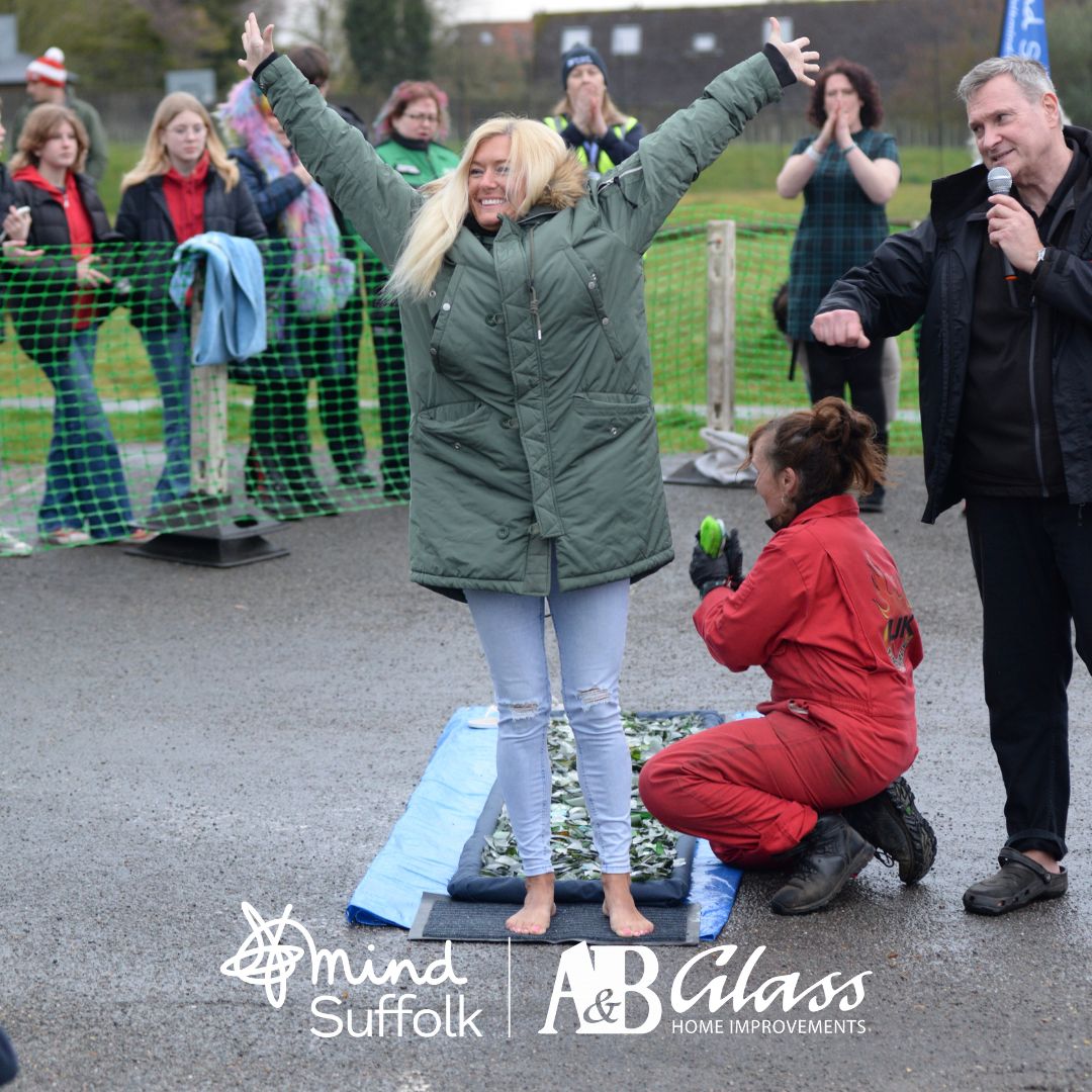 Today's the day! 🔥🧊🧱

We can't wait to welcome you to @suffolkfoodhall from 5pm. 💙

Keep an eye out on socials of our walkers walking the walk.

@AandBGlass

#MentalHealthAwarenessWeek #MentalHealth #Firewalk #Glasswalk #Legowalk #SuffolkMind #Fundraising #FundraisingEvents