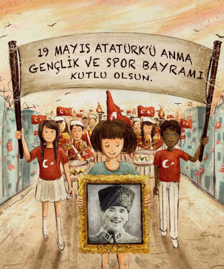 19 Mayıs Atatürk’ü Anma, Gençlik ve Spor Bayramımız Kutlu Olsun. 'Ey yükselen yeni nesil, gelecek sizindir. Cumhuriyeti biz kurduk; onu yükseltecek ve sürdürecek sizsiniz.' Mustafa Kemal ATATÜRK #19Mayıs1919 #19Mayıs #19MayısGençlikveSporBayramı