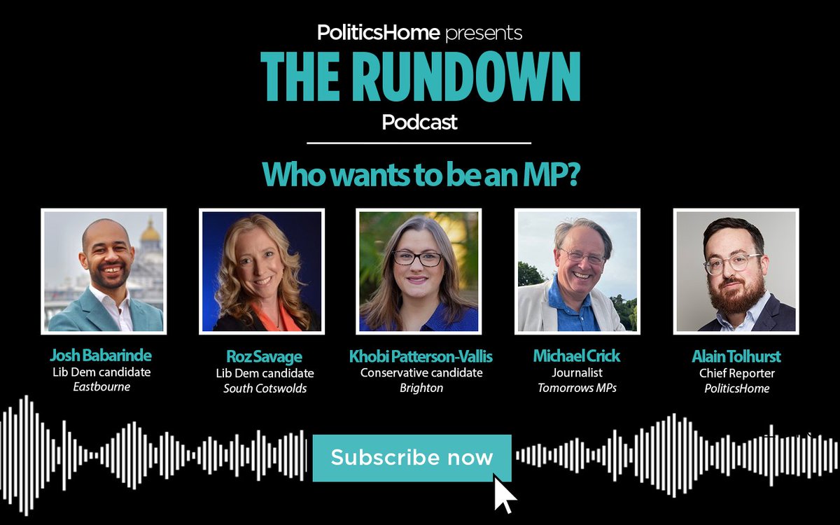 👔 Who gets to be an MP? Michael Crick, @tomorrowsMPs founder; Tory candidate Khobi Patterson-Vallis; Lib Dem candidates @JoshBabarinde & Roz Savage join @Alain_Tolhurst to look at the somewhat secretive process on who gets to be an MP 🎧 Listen here: bit.ly/3K5jMXj